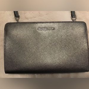 Michael Kors Light Blue Iridescent Crossbody